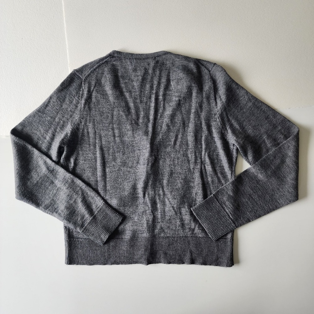 SARAH SPENCER Cardigan Womens Med Petite Wool Blend Knit‎ Pockets Classic Luxury - Picture 7 of 11